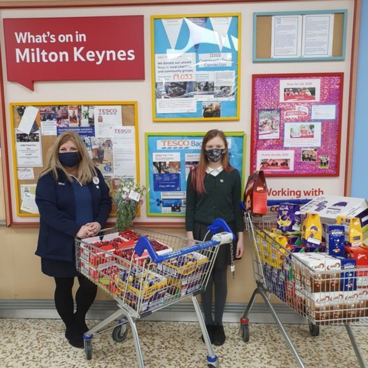 Easter egg prizes for Christmas window competition! Loughton School